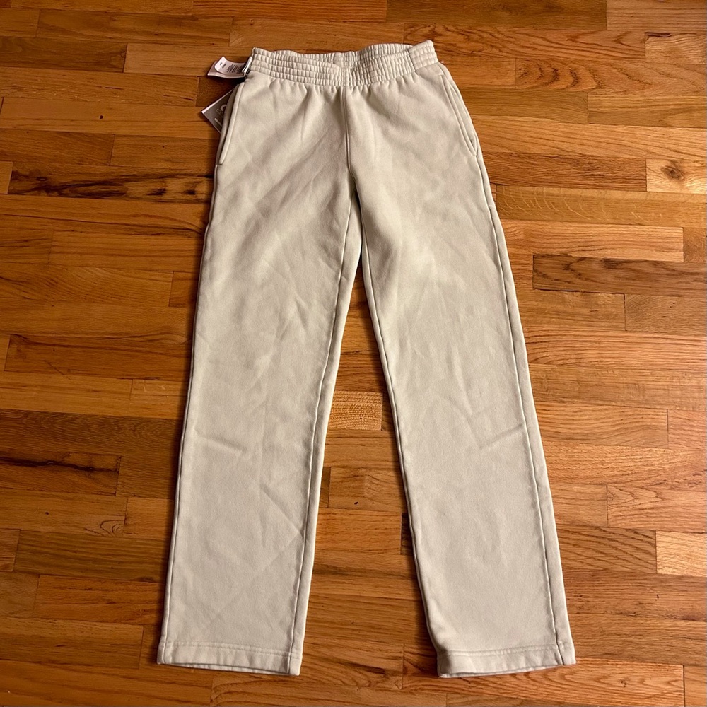 NWT Aritzia TNA Cozy Fleece Boyfriend Straight Sweatpant 2XS mint green